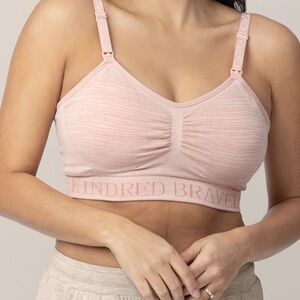 Kindred Braverly pink Sublime Hands-Free Pumping & Nursing Bra size XXL busty